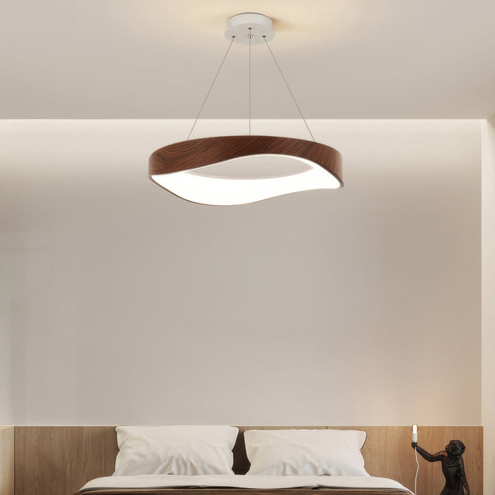 Lampe pendante LED ronde élégante pour un éclairage polyvalent dans la maison