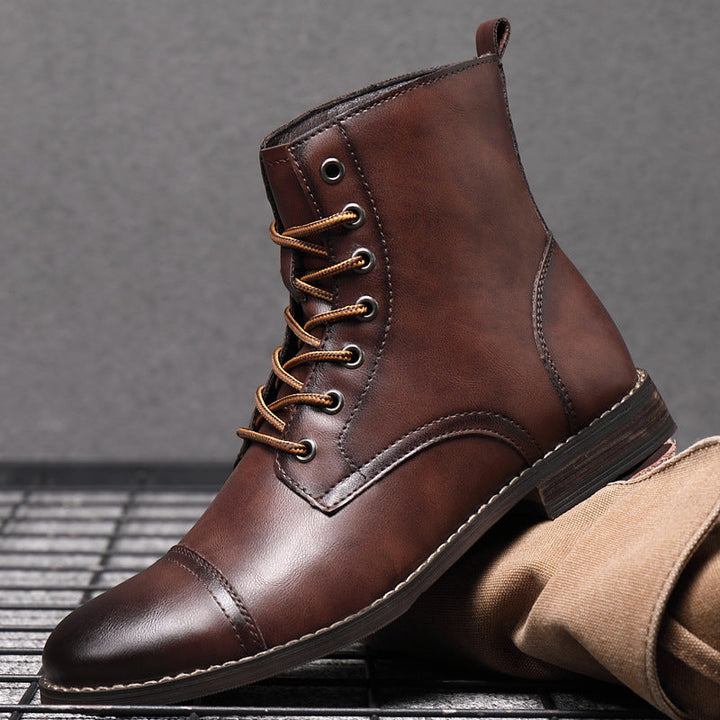 Bottes en cuir véritable Claude pour un style intemporel