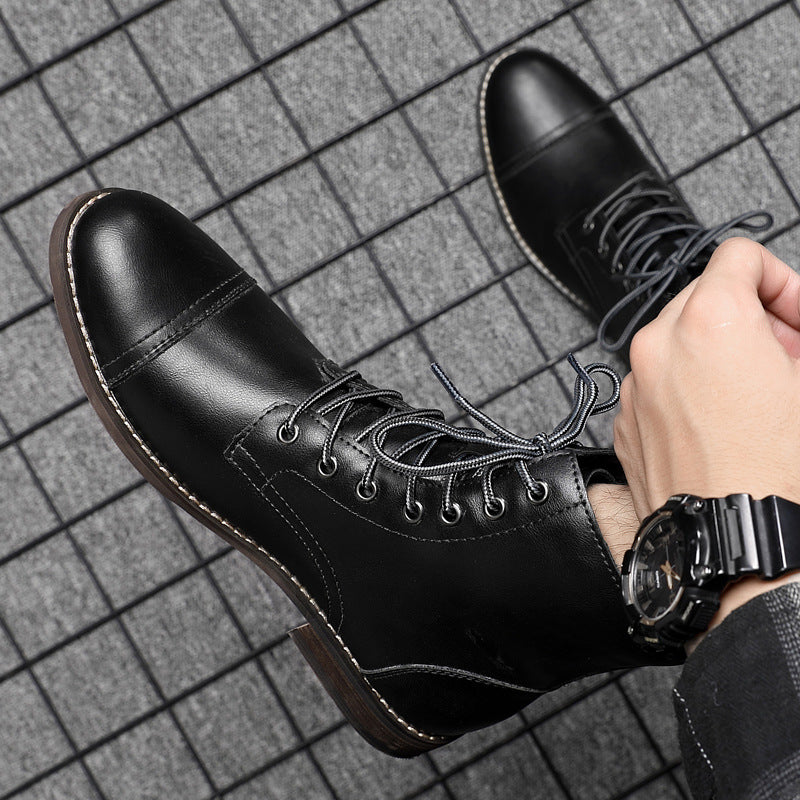 Bottes en cuir véritable Claude pour un style intemporel
