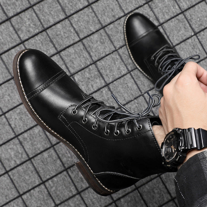 Bottes en cuir véritable Claude pour un style intemporel