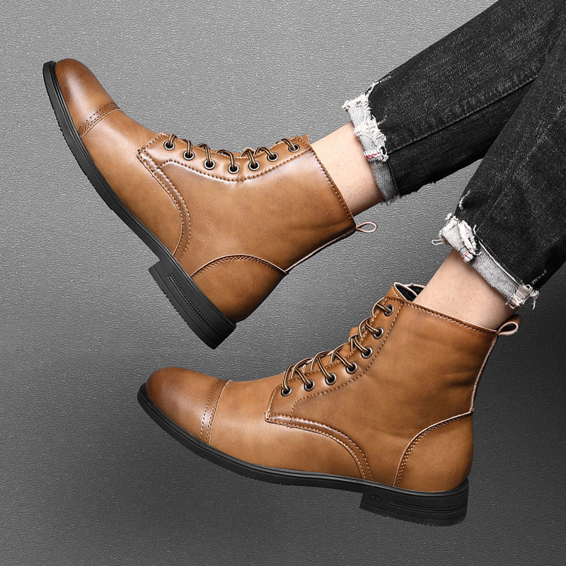 Bottes en cuir véritable Claude pour un style intemporel