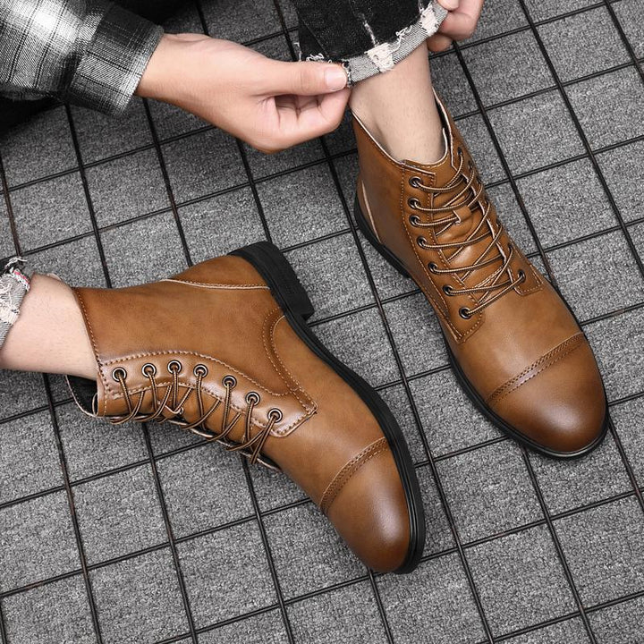 Bottes en cuir véritable Claude pour un style intemporel
