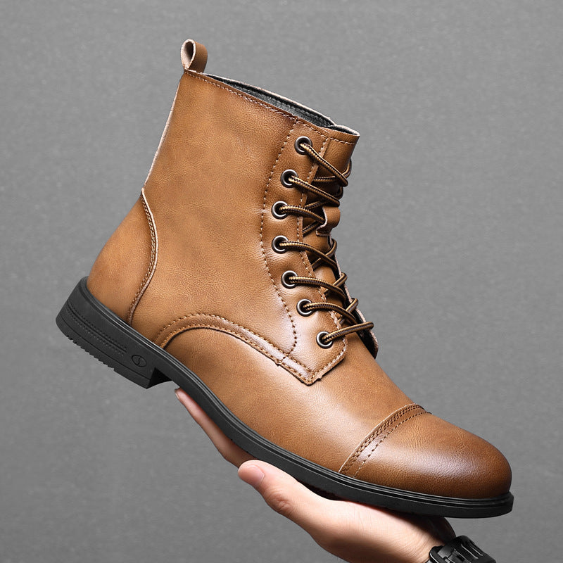 Bottes en cuir véritable Claude pour un style intemporel