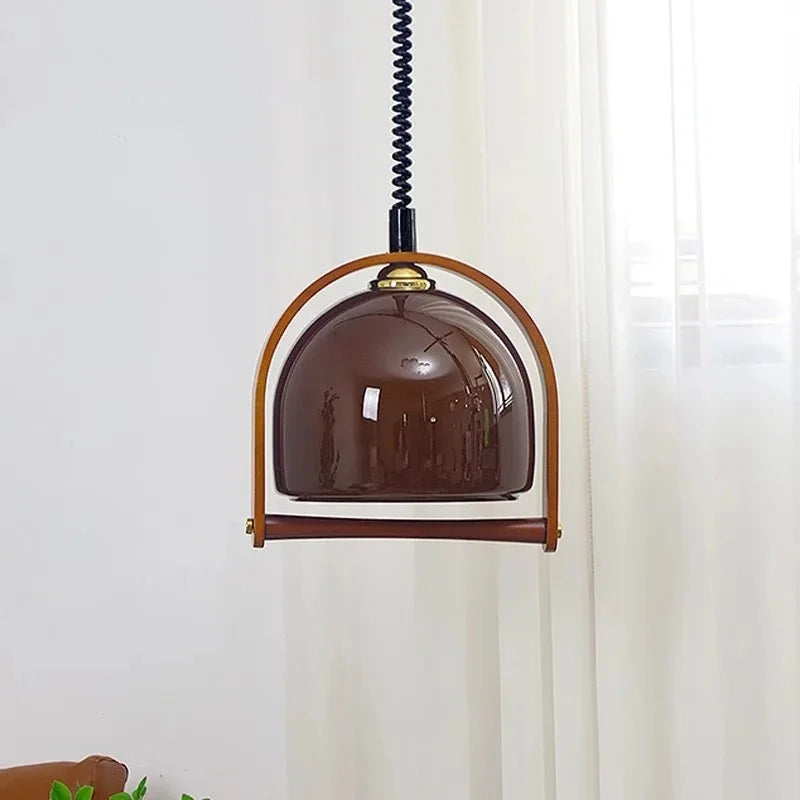 Lampes pendantes en bois Chic Vintage Bauhaus
