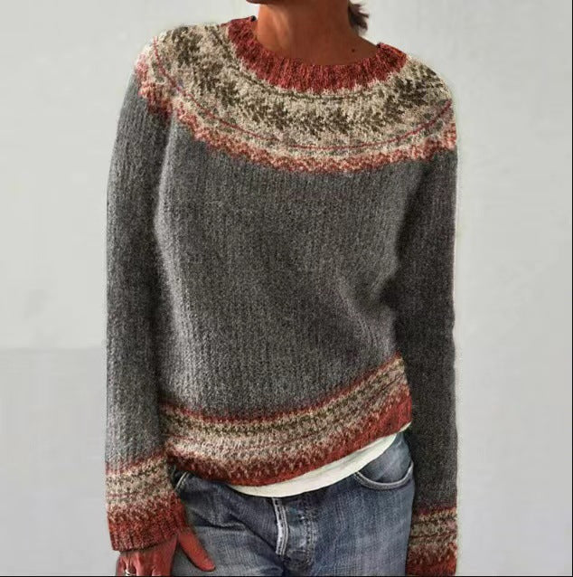 Elane - Pull élégant pour femmes au design géométrique moderne