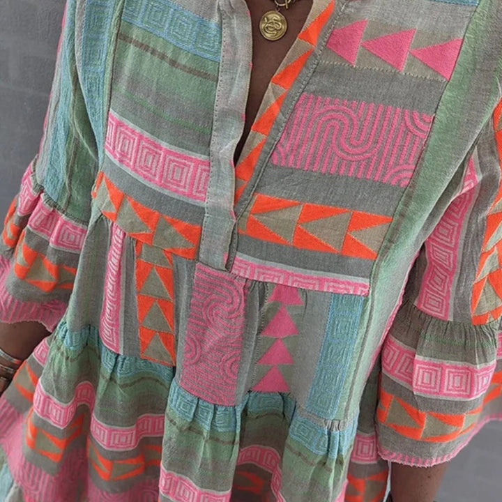 LD | Robe Brodée Légère – Élégance Bohème et Confort Estival