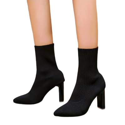 Britta - Bottes élégantes en tricot côtelé pour femmes, pour un confort élégant