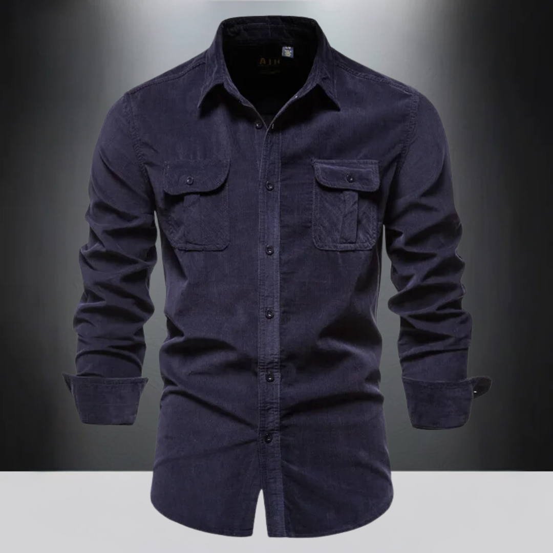 Chemise en velours côtelé Chic Bowie