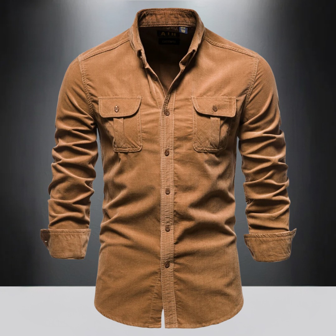Chemise en velours côtelé Chic Bowie