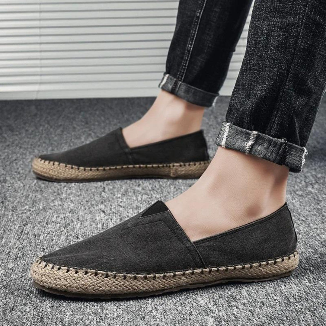 Karin | Espadrilles tendance en toile contrastée pour une beauté tranquille