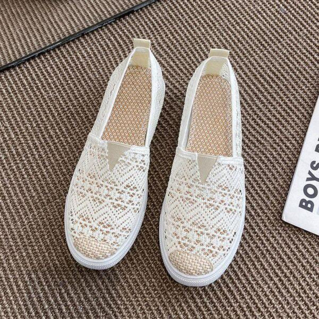 Roxy | Espadrilles élégantes en toile avec nez rond