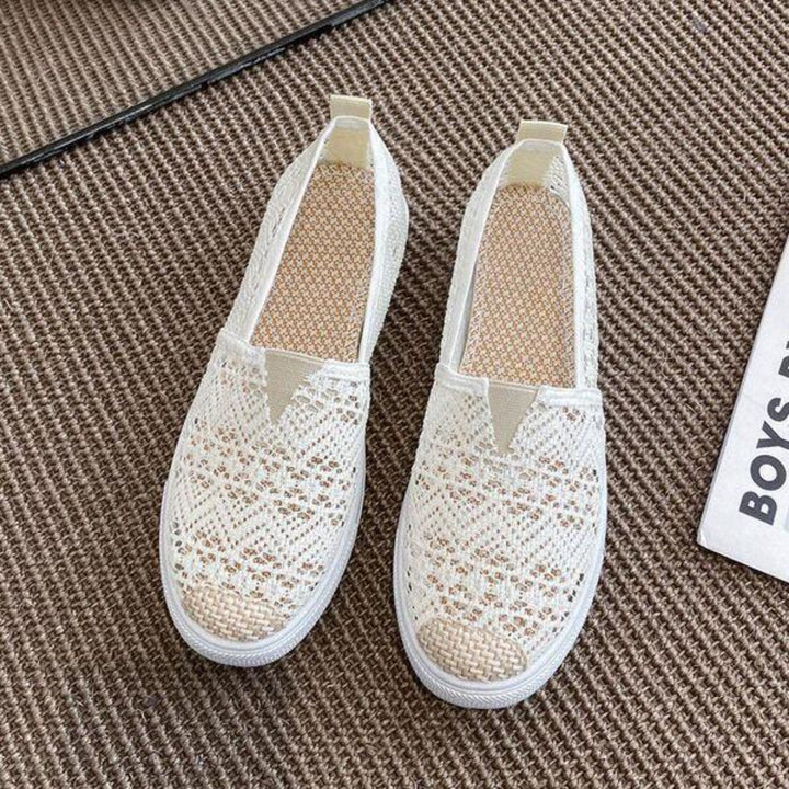 Roxy | Espadrilles élégantes en toile avec nez rond