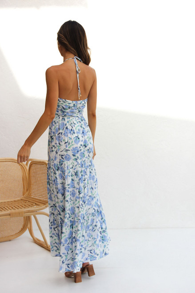 Sophie Robe Longue Dos Nu – Chic et Intemporelle