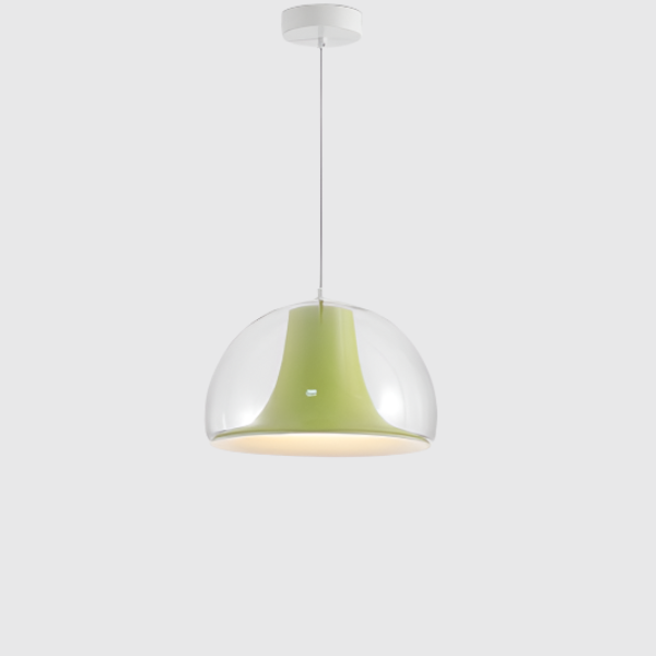 Lampe suspendue en verre semi-circulaire avec design Jellies