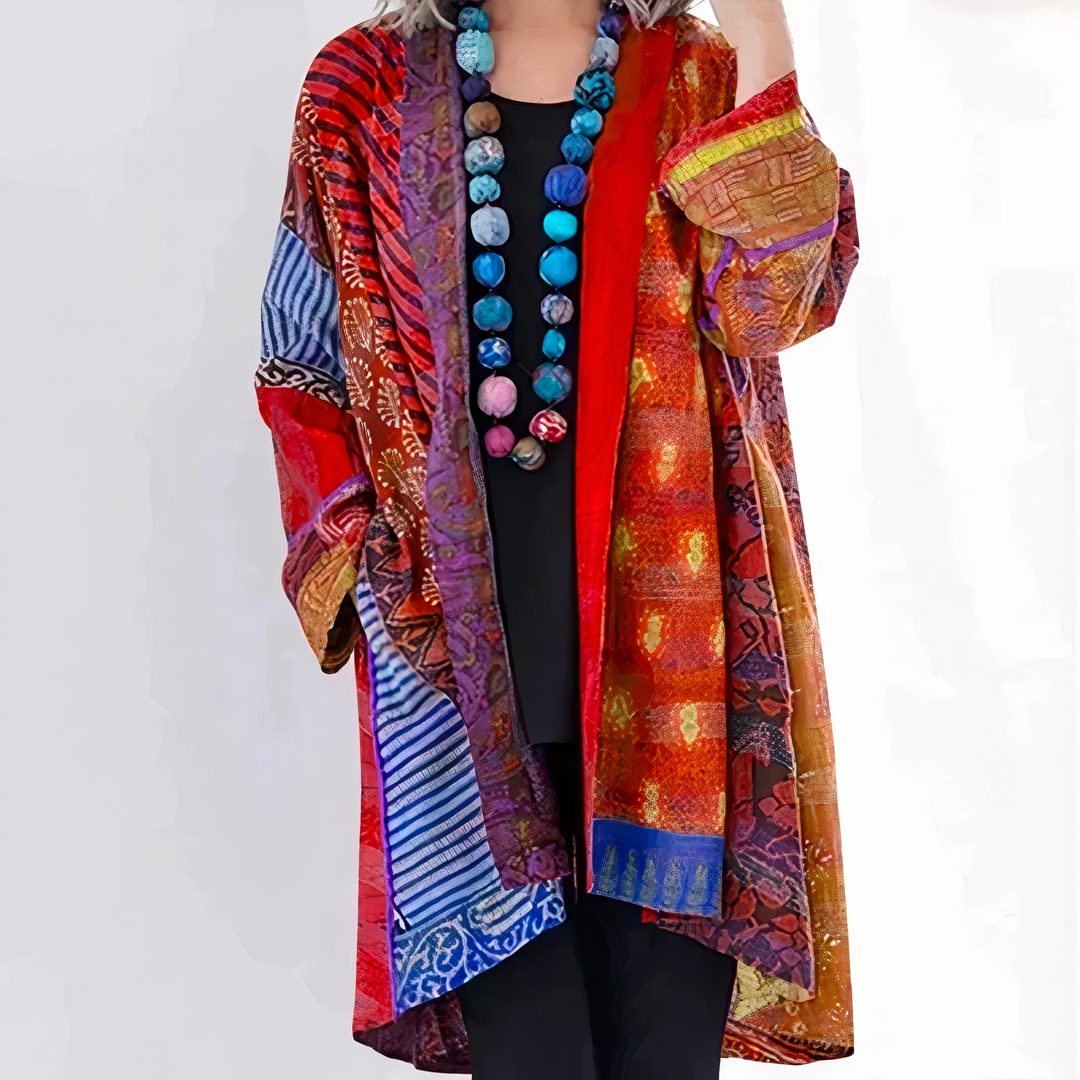 Aletta - Cardigan Boho stylé avec imprimé unique pour un look tendance