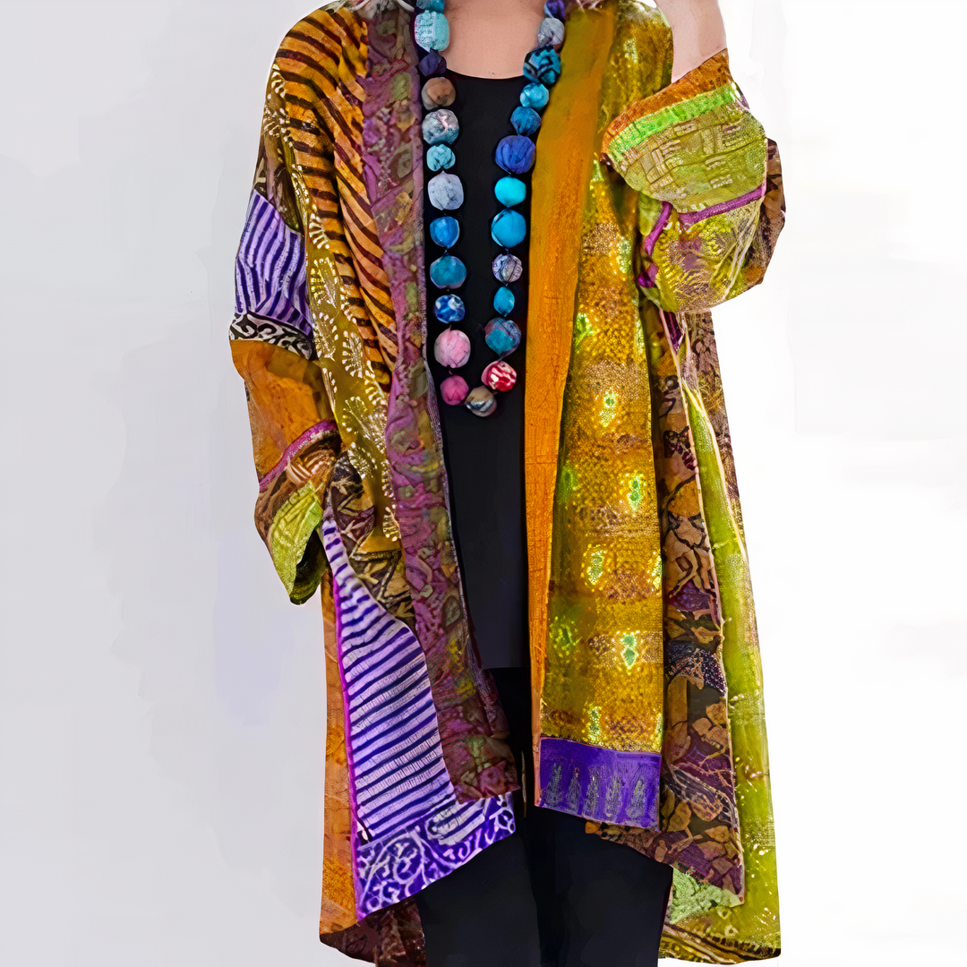 Aletta - Cardigan Boho stylé avec imprimé unique pour un look tendance