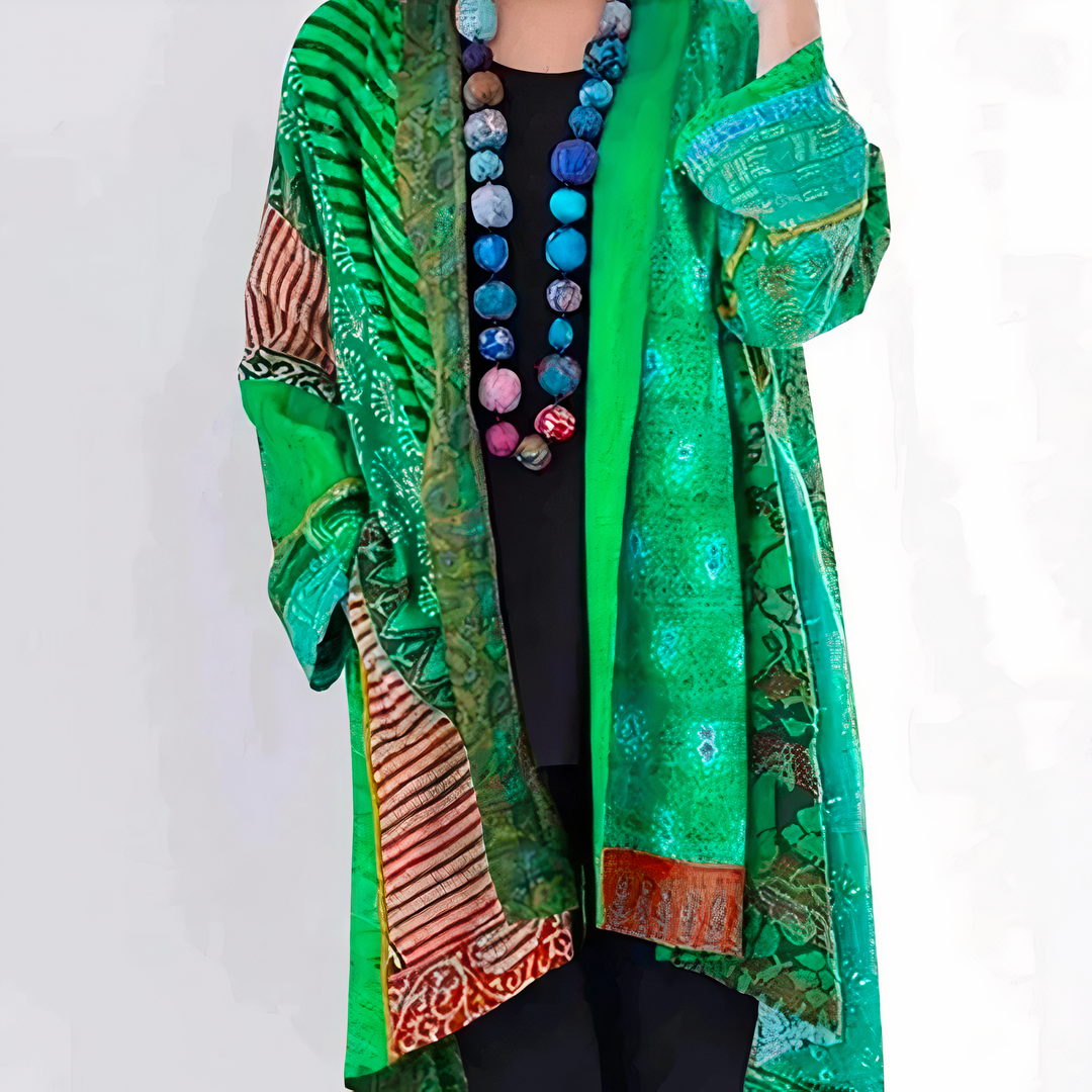Aletta - Cardigan Boho stylé avec imprimé unique pour un look tendance