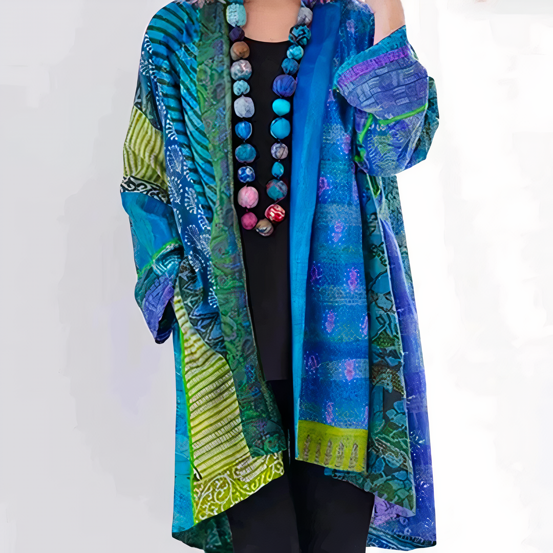 Aletta - Cardigan Boho stylé avec imprimé unique pour un look tendance