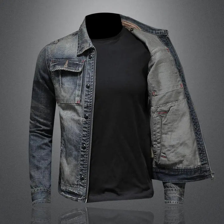 Carl | Veste en jean d'inspiration vintage