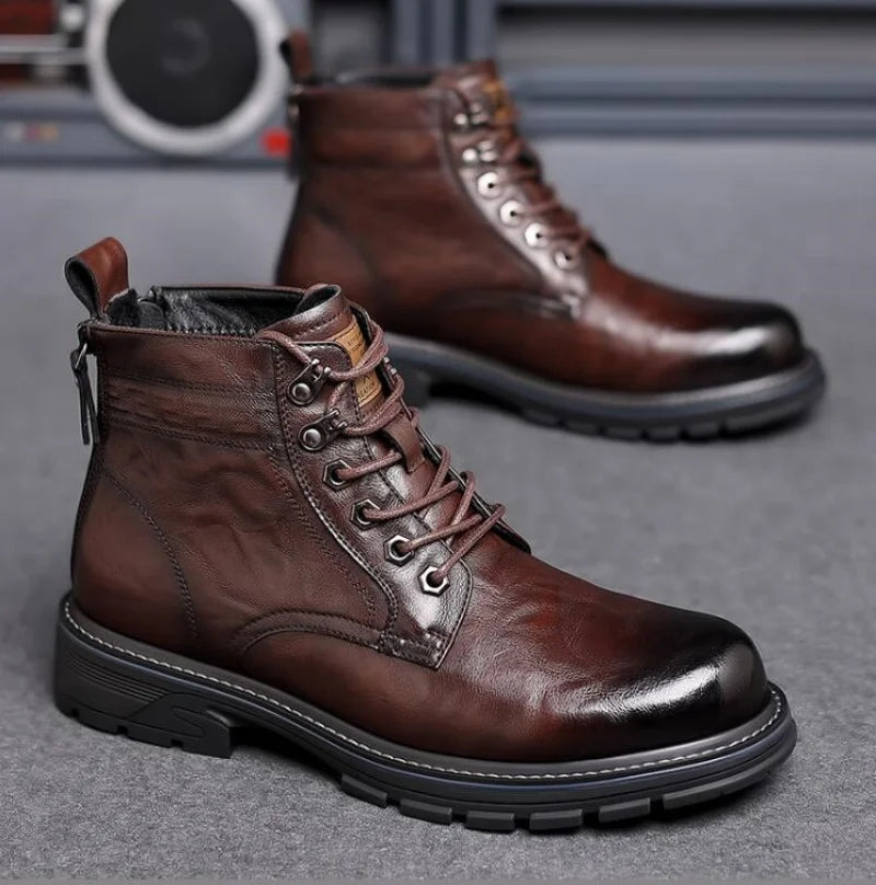 Bottes Ranger en cuir de première qualité pour hommes Alfred pour l'aventure
