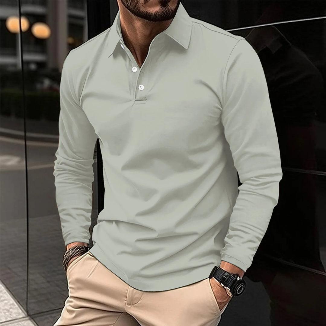 Émeric™ - Polo décontracté à manches longues.