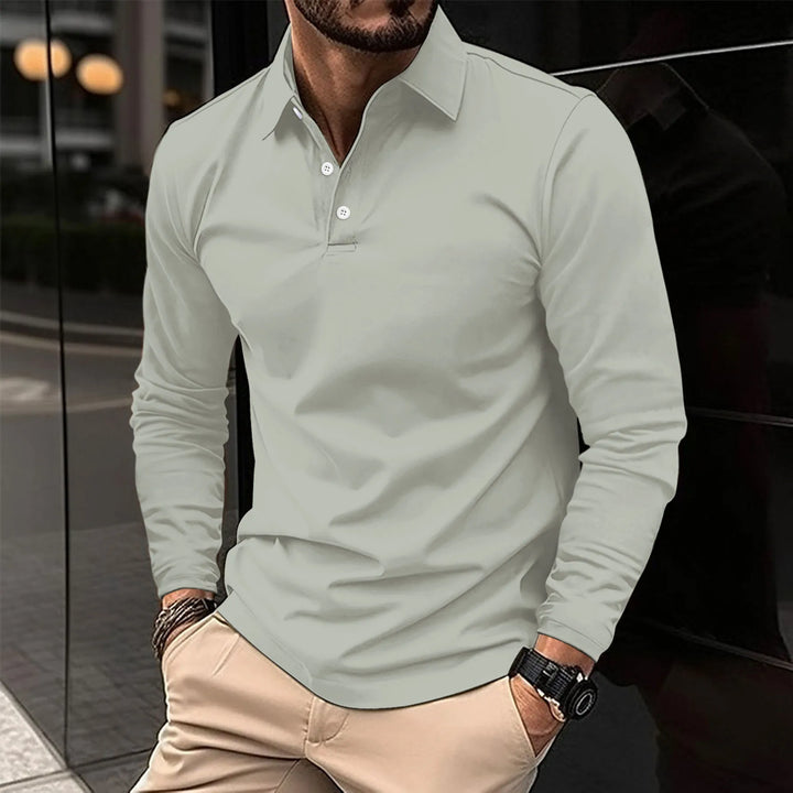 Émeric™ - Polo décontracté à manches longues.