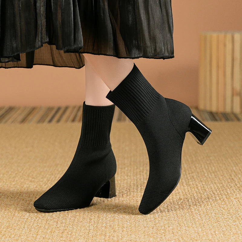 Renée™ - Bottes élégantes à talons hauts