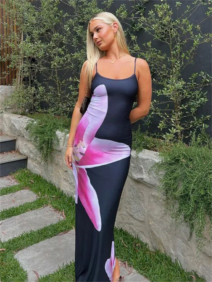 Robe florale élégante pour une coupe ajustée