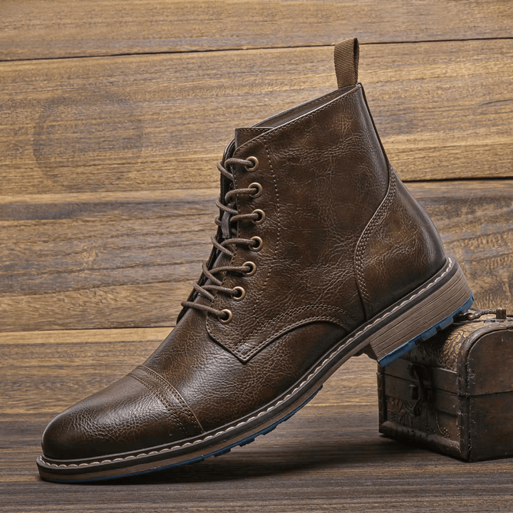 Chic Conor Fashion Leather Ankle Boots