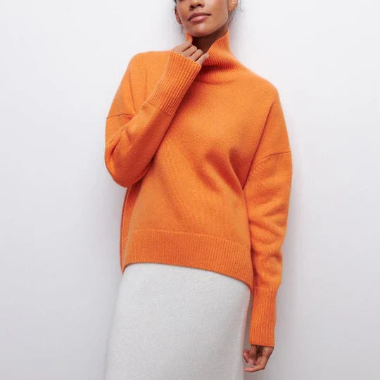 Lucila - Pull à col roulé élégant et confortable pour femme
