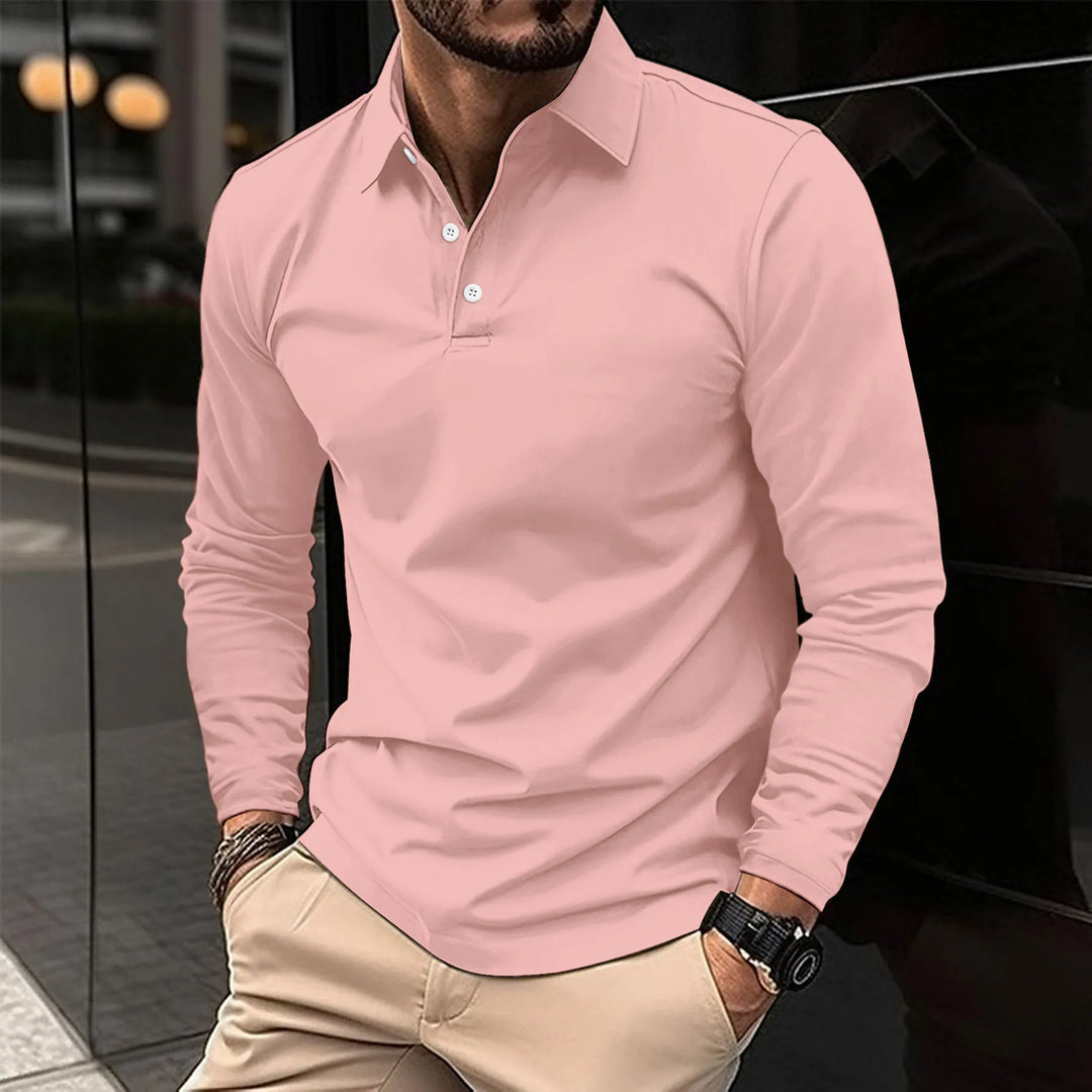 Émeric™ - Polo décontracté à manches longues.