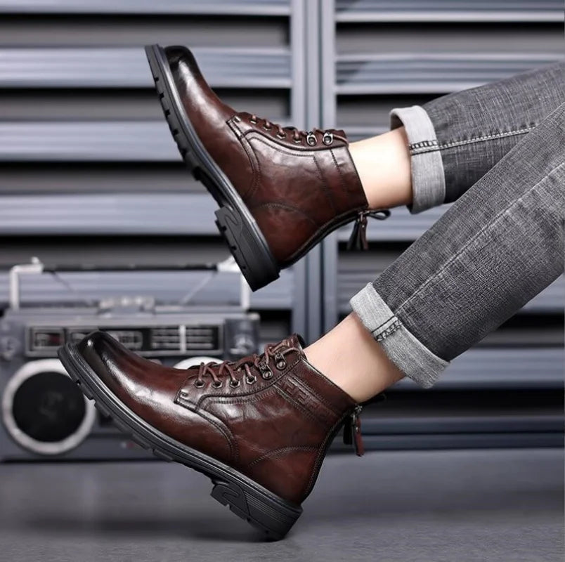 Bottes Ranger en cuir de première qualité pour hommes Alfred pour l'aventure
