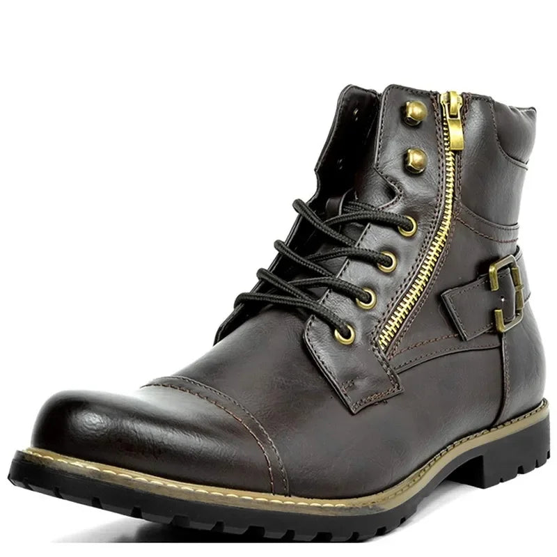 Damon | Bottes en cuir à lacets élégantes pour toutes les occasions