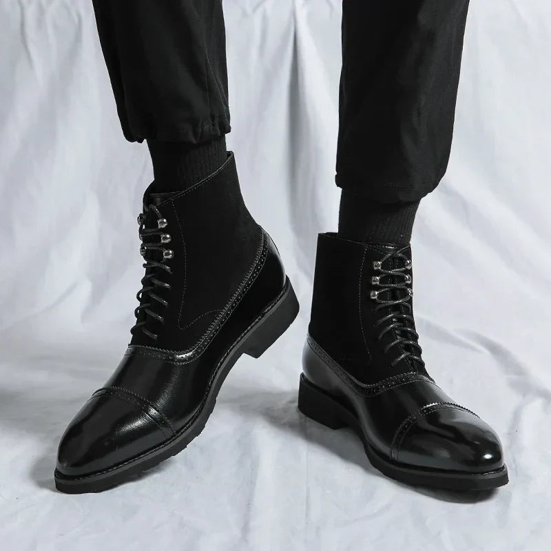 Chad | Bottes en cuir à lacets à l'élégance intemporelle