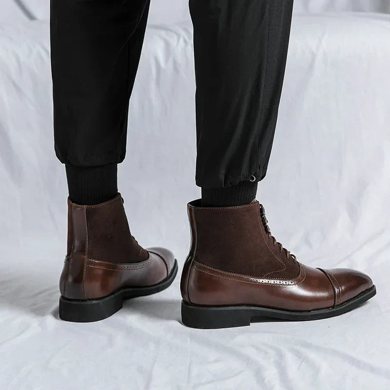 Chad | Bottes en cuir à lacets à l'élégance intemporelle
