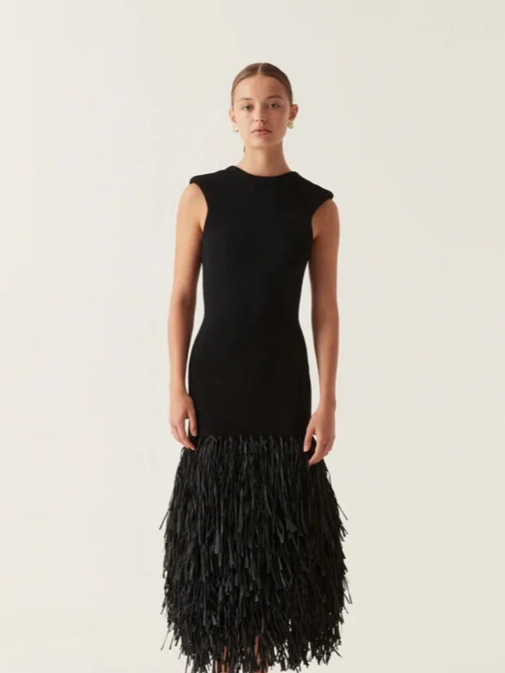 Renne | Robe chic et flatteuse avec pompons ludiques