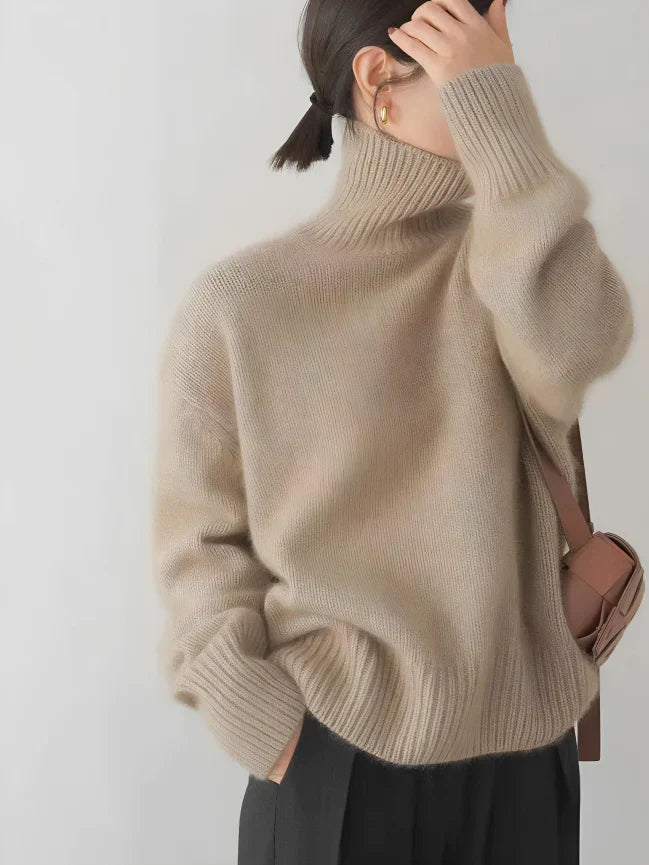 Goma - Élégant pull à col roulé pour un look printanier élégant
