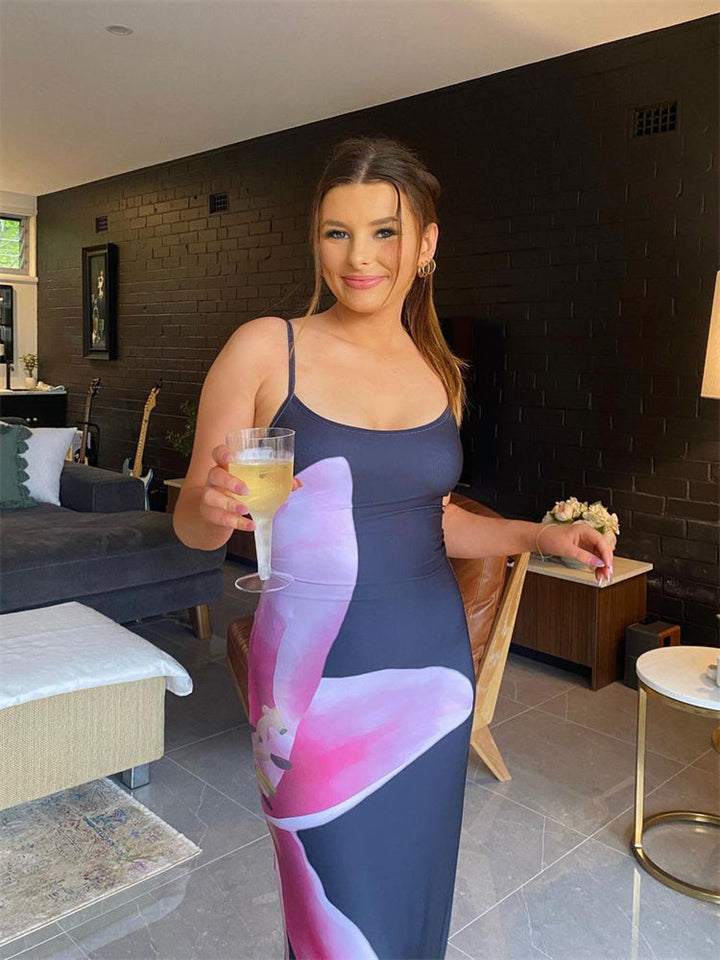 Robe florale élégante pour une coupe ajustée