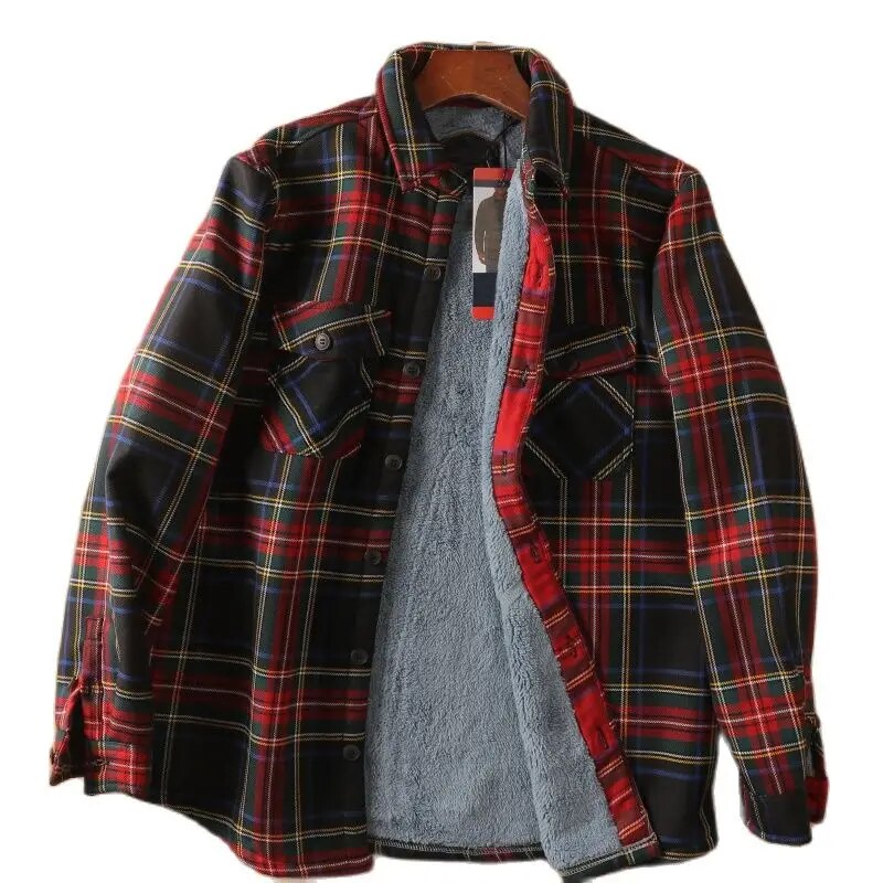 Veste en flanelle élégante avec doublure douillette