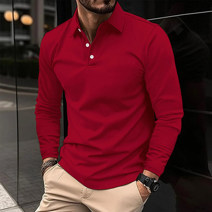 Émeric™ - Polo décontracté à manches longues.