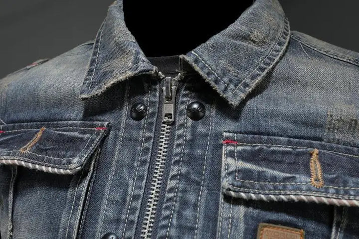 Carl | Veste en jean d'inspiration vintage