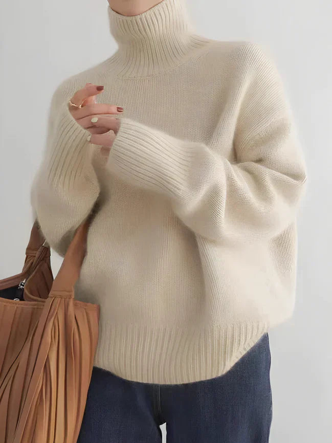 Goma - Élégant pull à col roulé pour un look printanier élégant