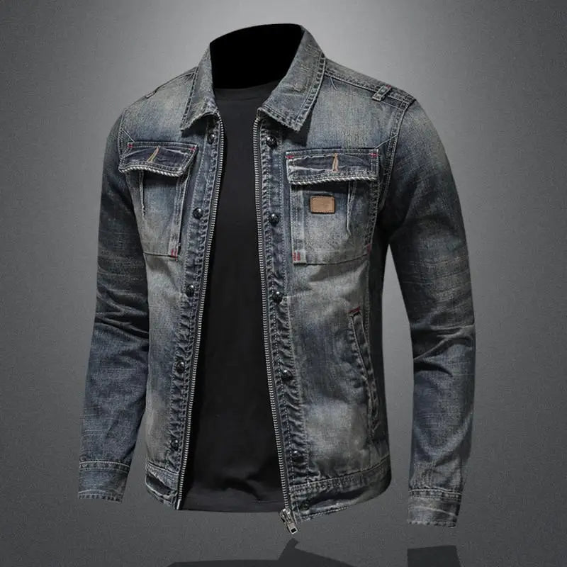 Carl | Veste en jean d'inspiration vintage