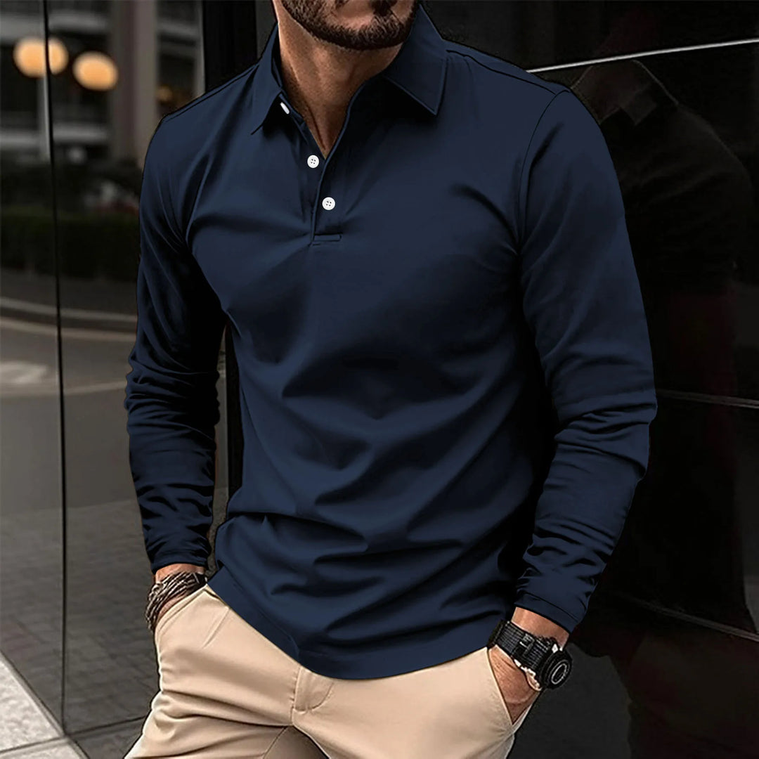 Émeric™ - Polo décontracté à manches longues.