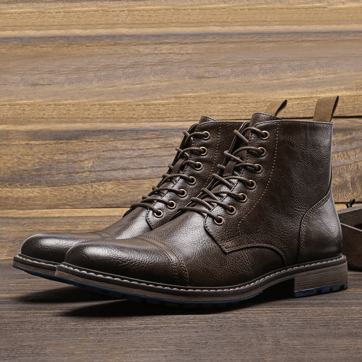Chic Conor Fashion Leather Ankle Boots