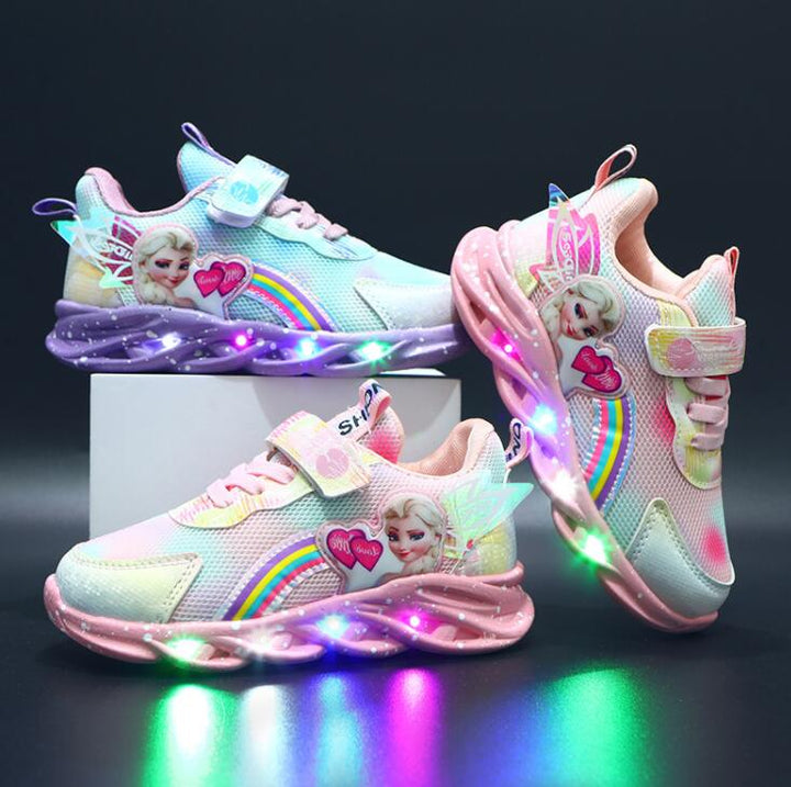 Elsa - Baskets lumineuses colorées et enchanteresses pour enfants
