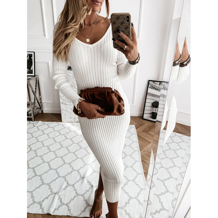 Onni | Robe en maille côtelée pour femmes pour un look élégant