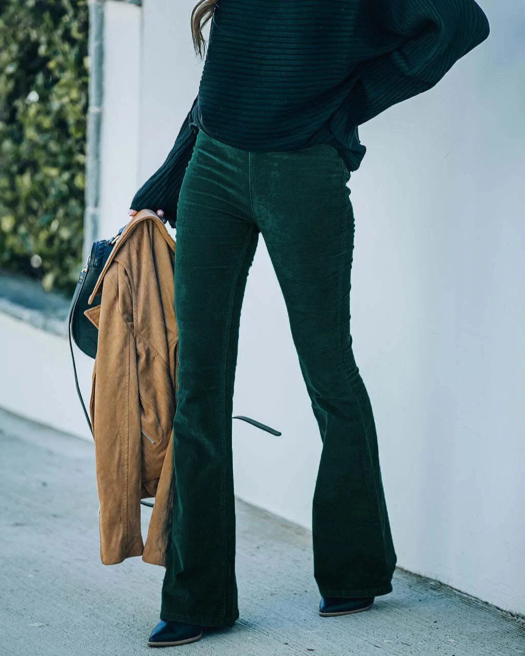 Selena - Pantalon évasé taille haute féminin pour un look tendance