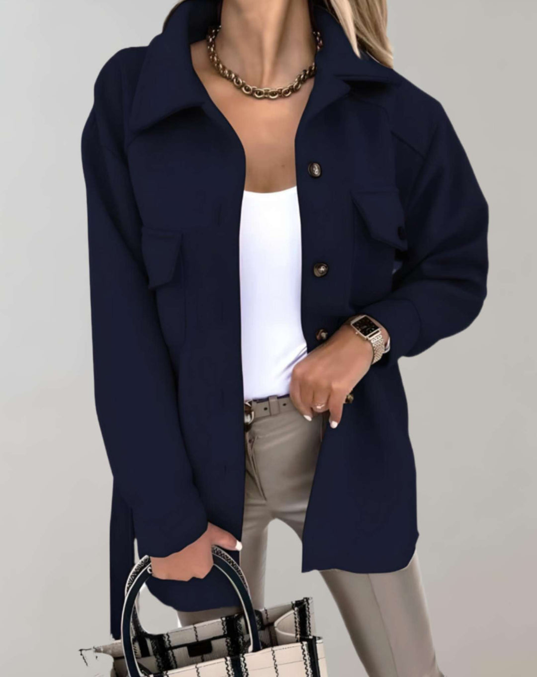 Sonia | Veste mi-longue chic pour un look élégant