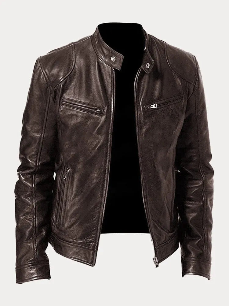 Édouard™ - Veste en cuir décontractée
